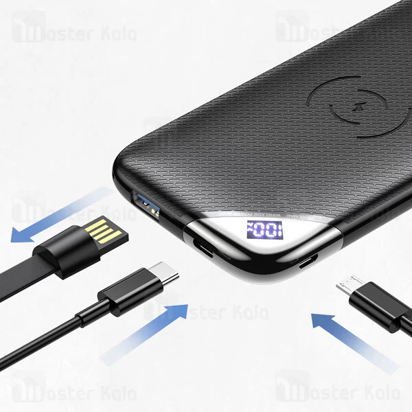 پاوربانک وایرلس 10000 جویروم Joyroom Wise Series Wireless Power Bank D-M224 2A توان 2 آمپر