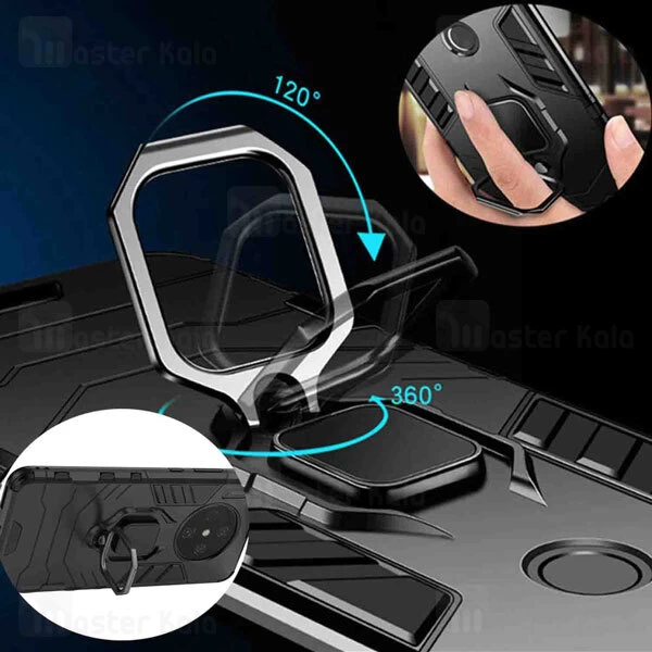 قاب Huawei Y9a KEYSION ShockProof Armor Ring Holder Case
