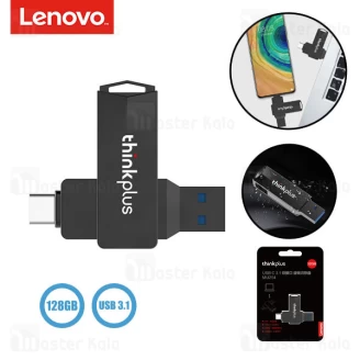 فلش مموری 128 گیگابایت لنوو Lenovo Thinkplus MU254 128GB USB 3.1 Double Head با سری تایپ سی