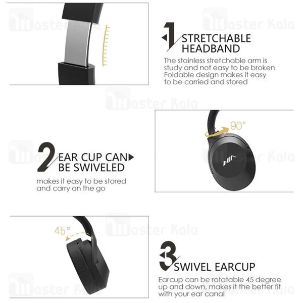 هدفون بلوتوث NIA NX100 Wireless Bluetooth Headphones