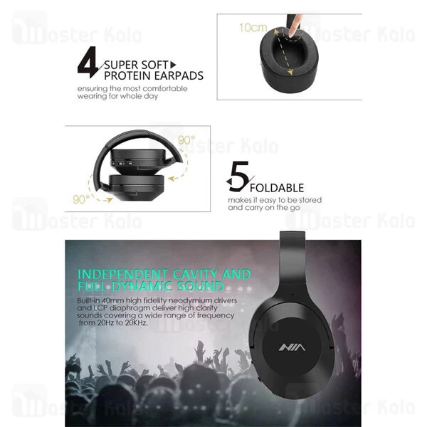 هدفون بلوتوث NIA NX100 Wireless Bluetooth Headphones