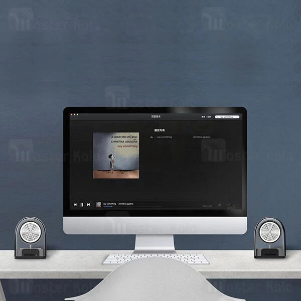 اسپیکر بلوتوث ریمکس Remax RB-M22 TWS Bluetooth Speaker With Magnetic Connectable Base توان 6 وات