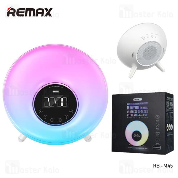 اسپیکر بلوتوث ریمکس Remax RB-M45 Mioyun Series Bluetooth Speaker توان 5 وات دارای ساعت