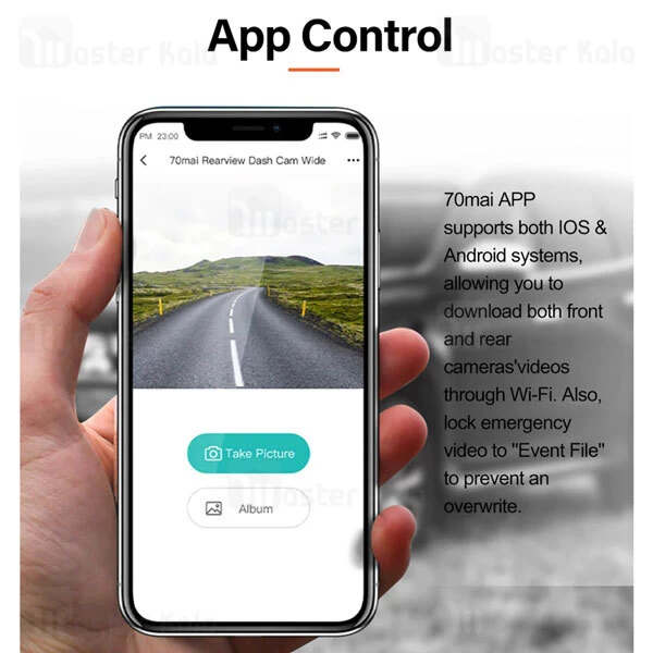 دوربین خودرو Xiaomi 70mai Midrive Rearview Dash Cam D07 Wide