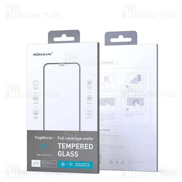 گلس مات تمام صفحه تمام چسب آیفون Apple iPhone 12 Pro Max Nillkin Fog Mirror Matte Glass