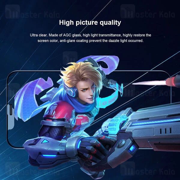 گلس مات تمام صفحه تمام چسب آیفون Apple iPhone 12 Pro Max Nillkin Fog Mirror Matte Glass