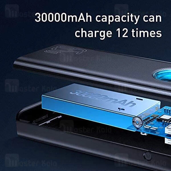 پاوربانک Baseus Amblight Digital Display QC3 PD3 PPLG000101 65W Power Bank