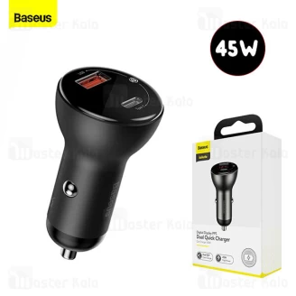 شارژر فندکی سوپر شارژ بیسوس Baseus Digital Display PPS Dual 45W CCBX-C0G توان 45 وات