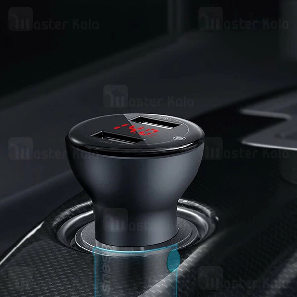 شارژر فندکی سوپر شارژ بیسوس Baseus Digital Display PPS Dual 45W CCBX-C0G توان 45 وات