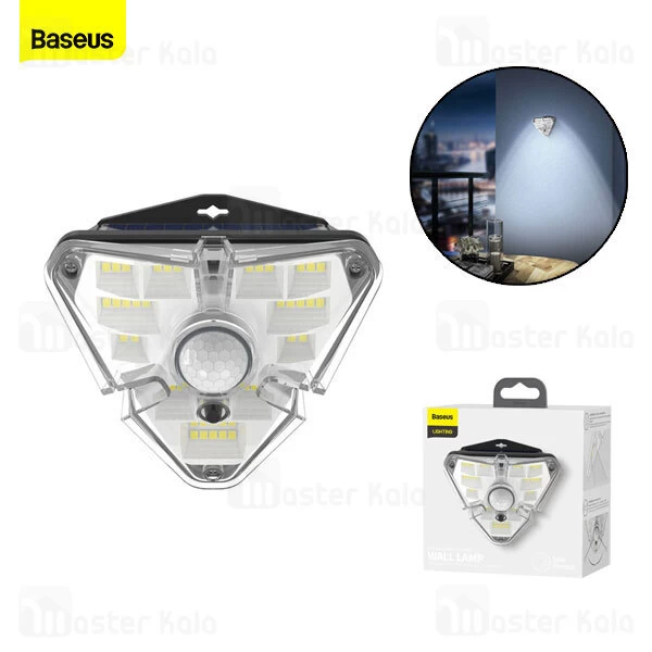 چراغ هوشمند Baseus Energy Collection Solar Energy Human Body Induction Wall Lamp DGNEN-A01