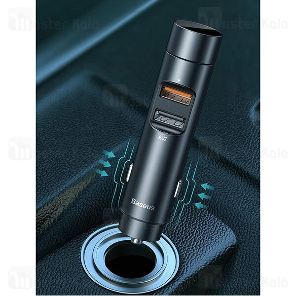 شارژر فندکی Baseus Energy Column Car Wireless MP3 Charger CCNLZ-C0G 18W