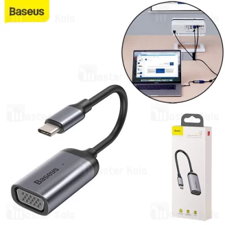 تبدیل Type C به VGA بیسوس Baseus Enjoyment Type-C to VGA HUB Convertor CAHUB-V0G