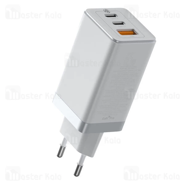 شارژر دیواری Baseus GaN2 Pro QC4+ Dual Type-C and USB A CCGAN2P-B01 65w