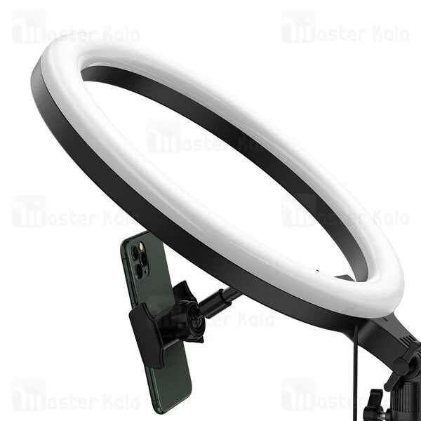 رینگ لایت بیسوس Baseus Live Stream Holder-table Stand Ring Light CRZB10-A01 با پایه 20 سانتی و هولدر