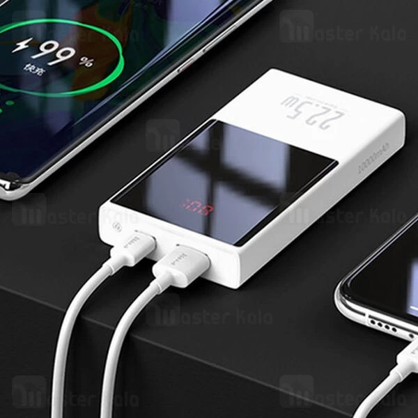 پاوربانک 20000 فست شارژ بیسوس Baseus PPMN-B01 Super Mini Digital Display Power Bank توان 22.5 وات