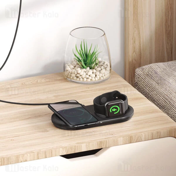 شارژر وایرلس Baseus Planet 2in1 Cable Winder Wireless Qi WXPL-B01 10w