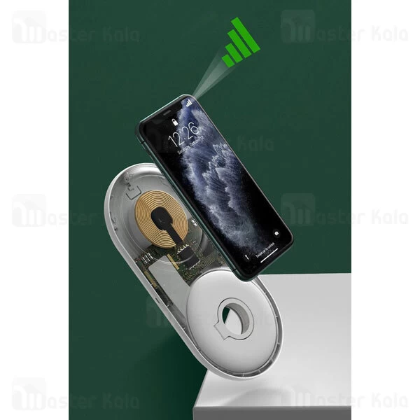 شارژر وایرلس Baseus Planet 2in1 Cable Winder Wireless Qi WXPL-B01 10w