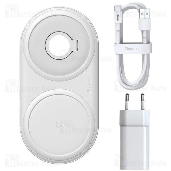 شارژر وایرلس Baseus Planet 2in1 Cable Winder Wireless Qi WXPL-B01 10w