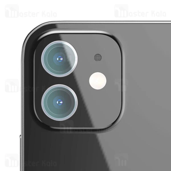 پک دوتایی محافظ لنز دوربین شیشه ای آیفون Baseus SGAPIPH54N-JT02 Camera Lens iPhone 12 Mini / 12