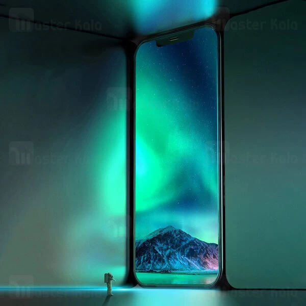 پک 2 تایی محافظ صفحه شیشه ای ضد اشعه بیسوس Baseus SGAPIPH67N-LP02 iPhone 12 Pro Max Green Glass