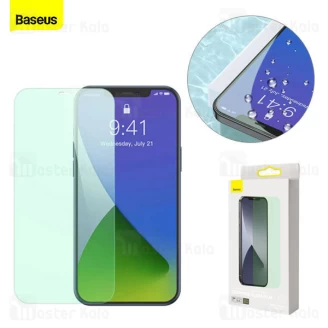 پک 2 تایی محافظ صفحه  ضد اشعه بیسوس Baseus SGAPIPH67N-LP02 iPhone 12 Pro Max Green Tempered Glass