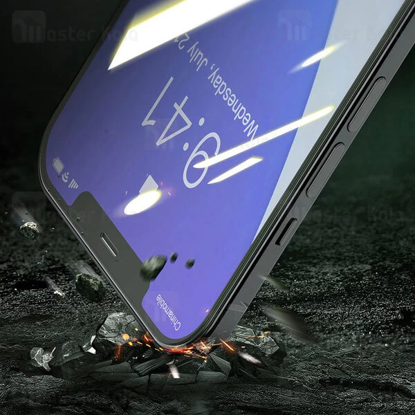 پک 2 تایی محافظ صفحه شیشه ای ضد اشعه بیسوس Baseus SGAPIPH67N-LP02 iPhone 12 Pro Max Green Glass