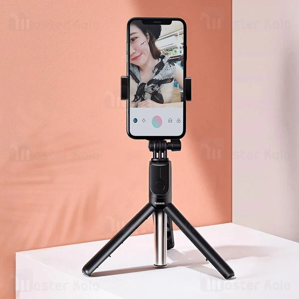 مونوپاد و سه پایه شاتر دار بیسوس Baseus SUDYZP-F01 Lovely Selfie Stick Wireless Bracket مدل تلسکوپی