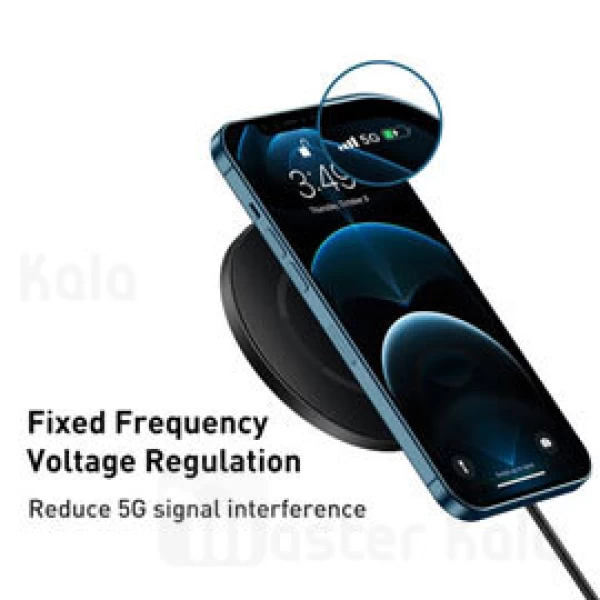 شارژر وایرلس Baseus Simple Magnetic Wireless Charger WXJK-E01 15w