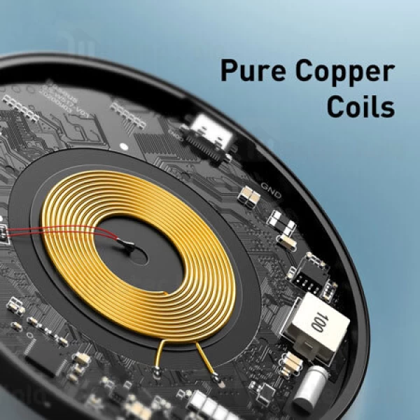 شارژر وایرلس Baseus Simple Magnetic Wireless Charger WXJK-E01 15w