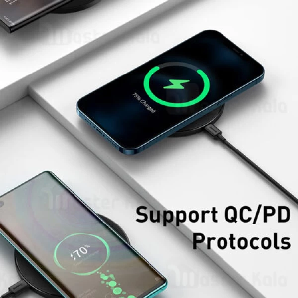 شارژر وایرلس Baseus Simple Magnetic Wireless Charger WXJK-E01 15w