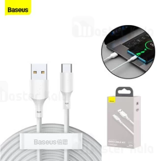 پک 2 تایی کابل Type C بیسوس Baseus Simple Wisdom Data Cable Kit TZCATZJ-02 توان 40 وات طول 1.5 متر