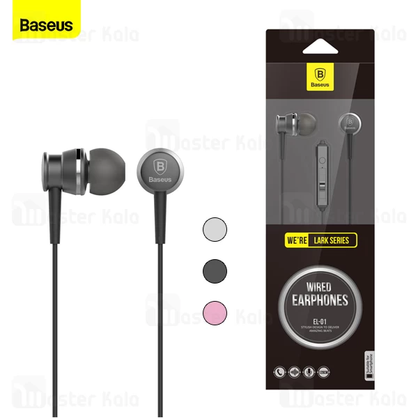 هندزفری سیمی بیسوس Baseus WEBASEEJ-LA0G Lark Series Wired Earphones 
