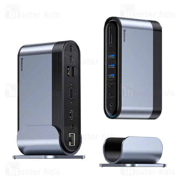 هاب 16 پورت بیسوس Baseus Working Station Multifunctional Type-C HUB Adapter CAHUB-AG0G