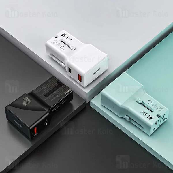 مبدل برق بیسوس Baseus Youth Edition CCTY-01 18W Universal Conversion Plug