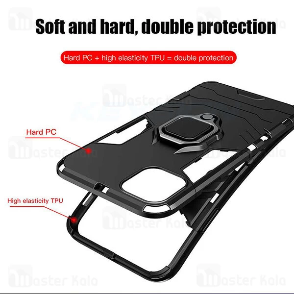 قاب Apple iPhone 12 Pro Max KEYSION ShockProof Armor Ring Holder Case