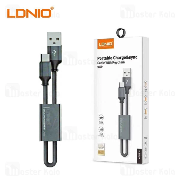 کابل Type C الدینیو LDNIO LC98 Portable Charge and Sync Cable طرح جاسوییچی