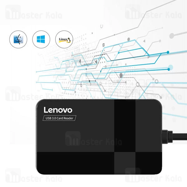 رم ریدر چندکاره لنوو Lenovo D302 USB 3.0 4 In 1 Multifunction Card Reader