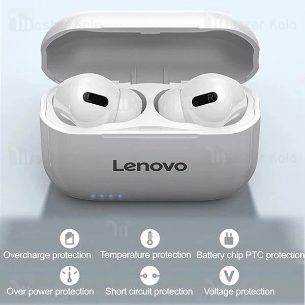 ﻿هندزفری بلوتوث Lenovo LivePods LP1s TWS Bluetooth Earbuds