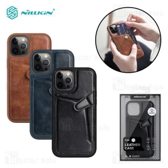 قاب چرمی نیلکین آیفون Apple iPhone 12 / 12 Pro Nillkin Aoge Leather Cover Case