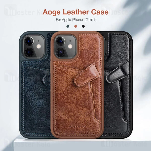 قاب چرمی Apple iPhone 12 Mini Nillkin Aoge Leather Case