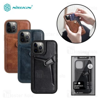 قاب چرمی نیلکین آیفون Apple iPhone 12 Pro Max Nillkin Aoge Leather Cover Case
