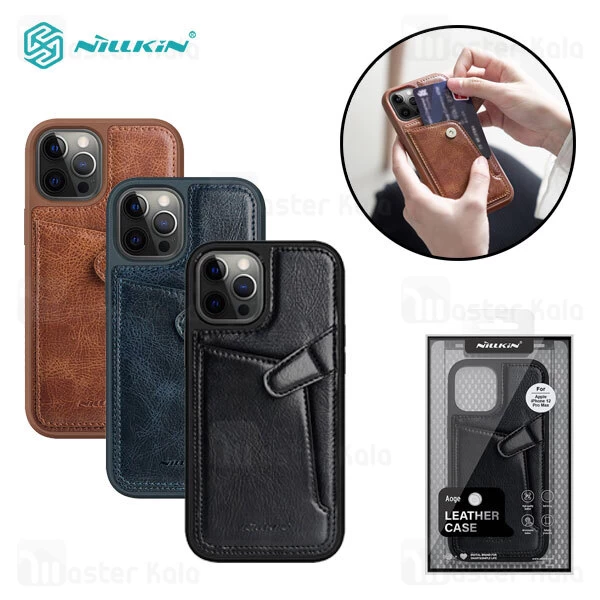 قاب چرمی Apple iPhone 12 Pro Max Nillkin Aoge Leather Case