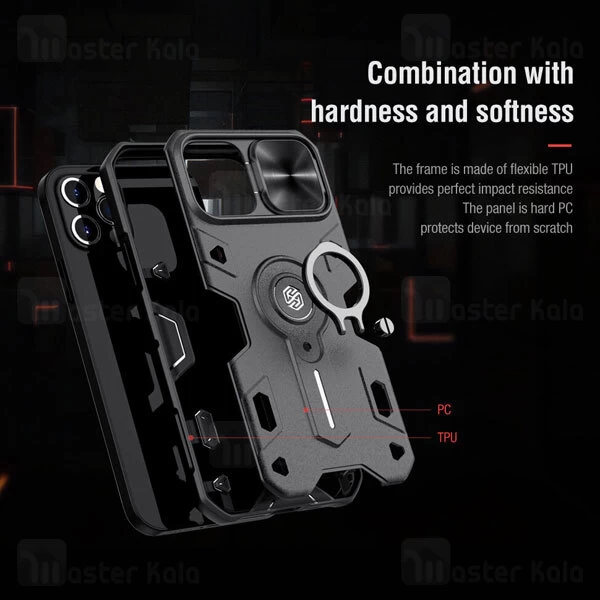 گارد محافظ ضد ضربه نیلکین Apple iPhone 12 Pro Max Nillkin CamShield Armor Case دارای محافظ دوربین