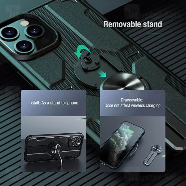 قاب چرمی Apple iPhone 12 / 12 Pro Nillkin Aoge Leather Case