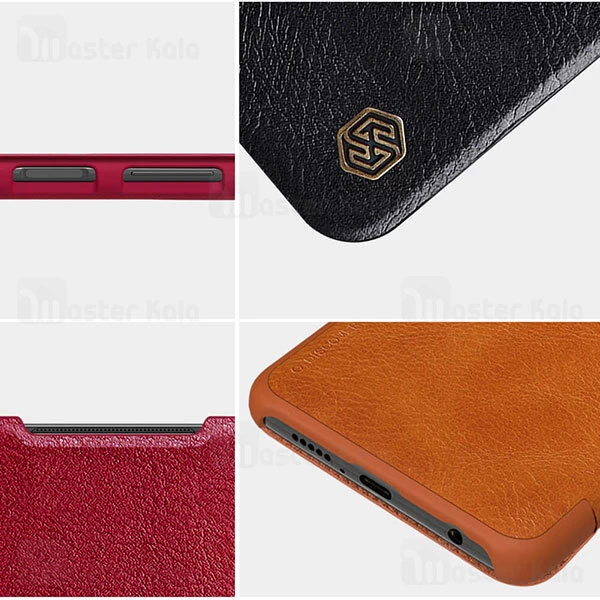 کیف چرمی نیلکین شیائومی Xiaomi Poco X3 Pro / Poco X3 NFC / Poco X3 Nillkin Qin Leather Case