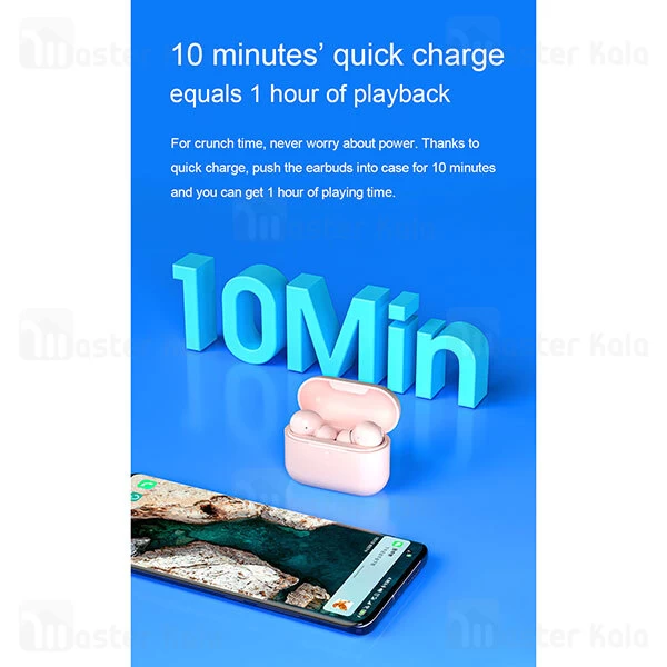 هندزفری بلوتوث دوگوش کیو سی وای Xiaomi QCY T10 True Wireless Earphones