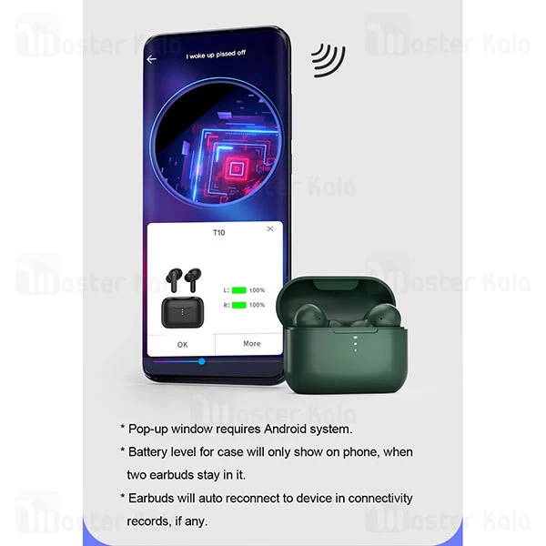 هندزفری بلوتوث دوگوش کیو سی وای Xiaomi QCY T10 True Wireless Earphones