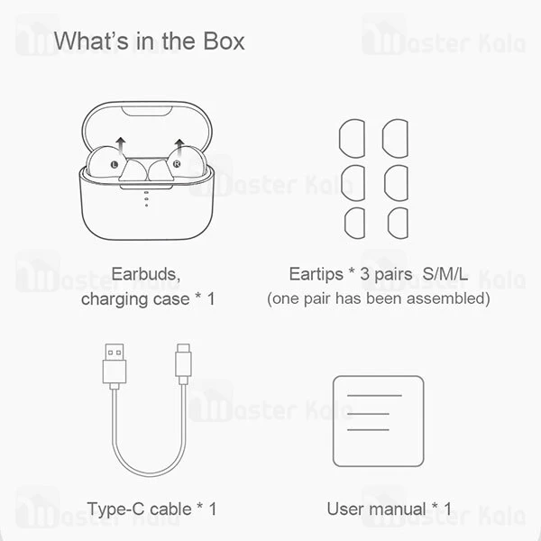 هندزفری بلوتوث دوگوش کیو سی وای Xiaomi QCY T10 True Wireless Earphones