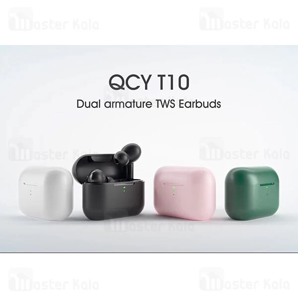 هندزفری بلوتوث دوگوش کیو سی وای Xiaomi QCY T10 True Wireless Earphones