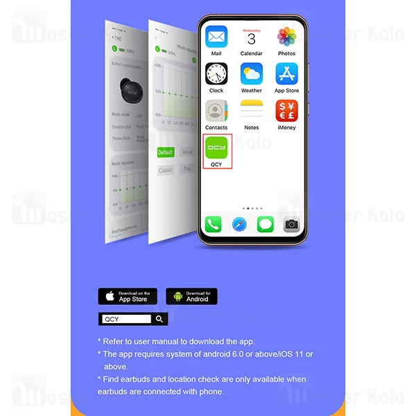 هندزفری بلوتوث دوگوش کیو سی وای Xiaomi QCY T10 True Wireless Earphones